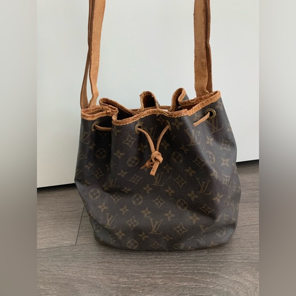 Authentic Louis Vuitton bag handbag shopper tote leather monogram brown tan LV - Picture 12 of 16